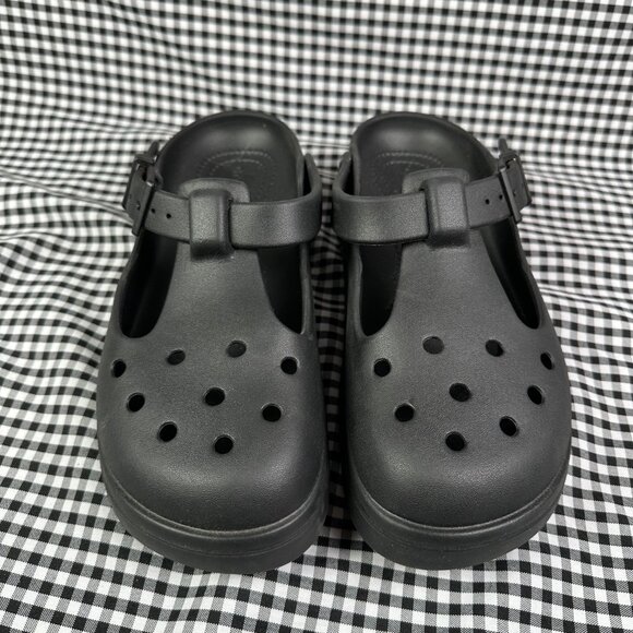 Crocs Classic Mary Jane Clog Chunky Shoe Whimsigoth Black Women's Size 8 - Picture 2 of 3
